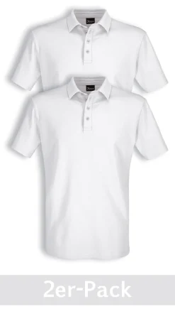 Poloshirt aus Single Jersey im 2er-Pack