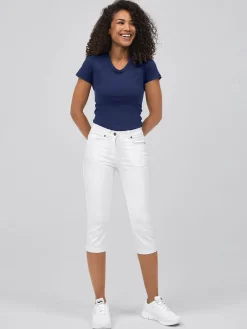 Ultra-Flex-3/4-Jeans, blickdicht